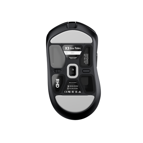 X3 gaming mouse with ergonomic design, right handed 26000 DPI sensor, 400 IPS tracking, and lightweight mini size1 XS-sensor 3950 sensor