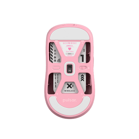 X2 mini gaming mouse Pink bottom