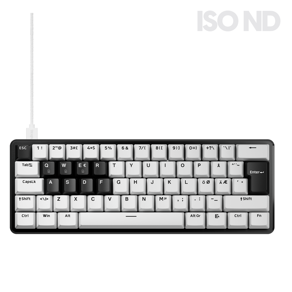 [ISO ND] PCMK 3 HE 60 Hall Effect Magnetic Gaming Keyboard