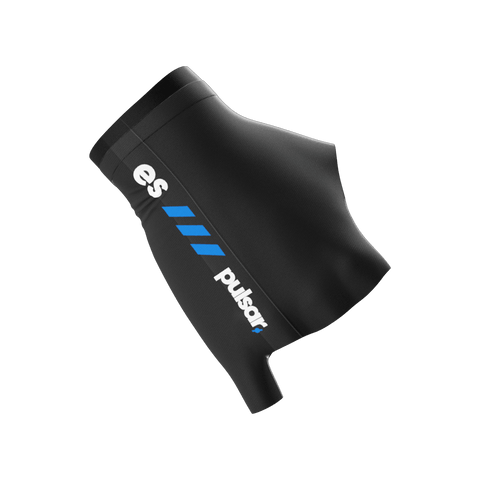 eS eSports Arm Sleeve XL  X-large finger glove by Pulsar Gaming Gears in black, designed for gamers. Features quick-drying material and friction reduction, ideal for use with glass mousepads for smoother gameplay