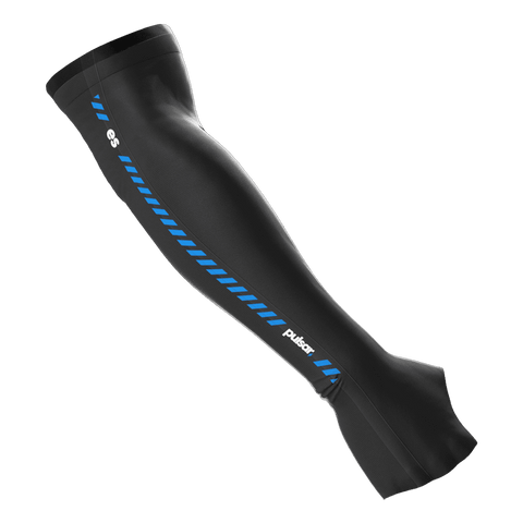 eS eSports Arm Sleeve M Medium palm long by Pulsar Gaming Gears in black, designed for gamers. Features quick-drying material and friction reduction, ideal for use with glass mousepads for smoother gameplay