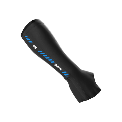eS eSports Arm Sleeve XL X-large palm short by Pulsar Gaming Gears in black, designed for gamers. Features quick-drying material and friction reduction, ideal for use with glass mousepads for smoother gameplay