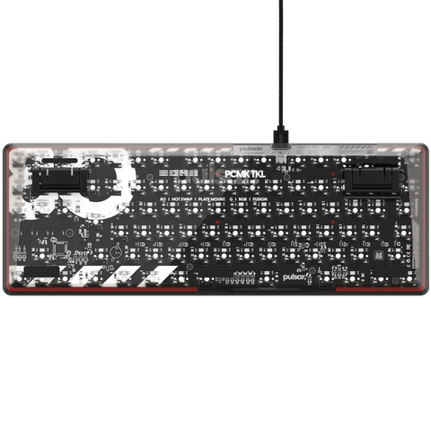 PulsarGamingGears_PCMK_TKL_JIS_Keyboard Barebone_Black Rear View