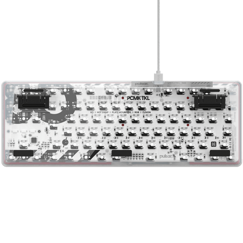PulsarGamingGears_PCMK_TKL_JIS_Keyboard Barebone_White Rear View