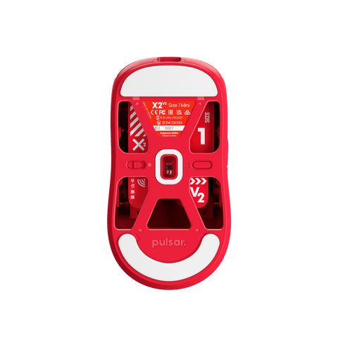 [Red Edition] X2 v2 Mini Gaming Mouse - Pulsar Gaming Gears