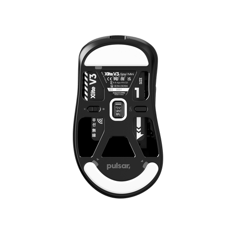 Xlite v3 Mini Gaming Mouse - Pulsar Gaming Gears Black Optical swtich Ergonomic hand palm grips