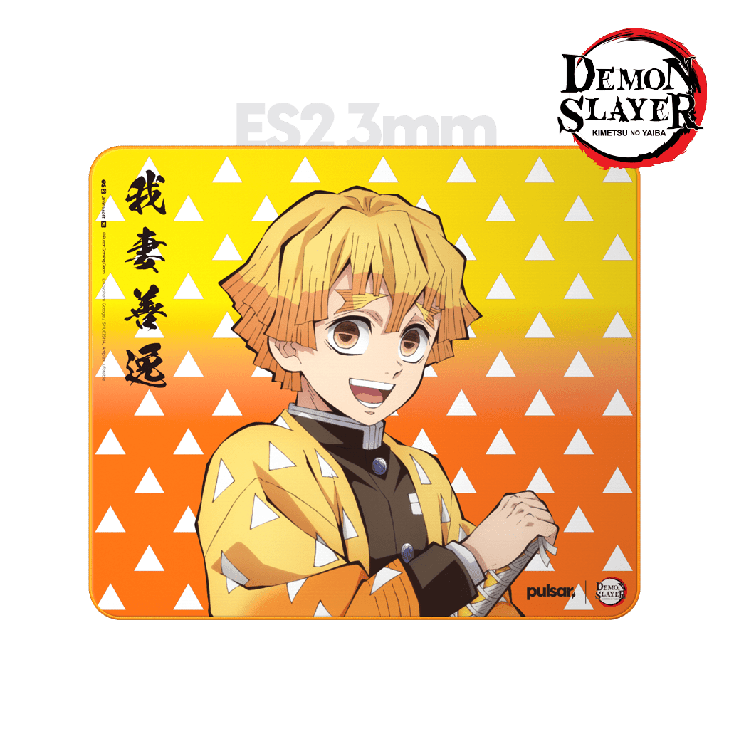 [Demon Slayer] ES2 ZENITSU eSports Mousepad 3mm XL (Medium Speed) - Pulsar Gaming Gears