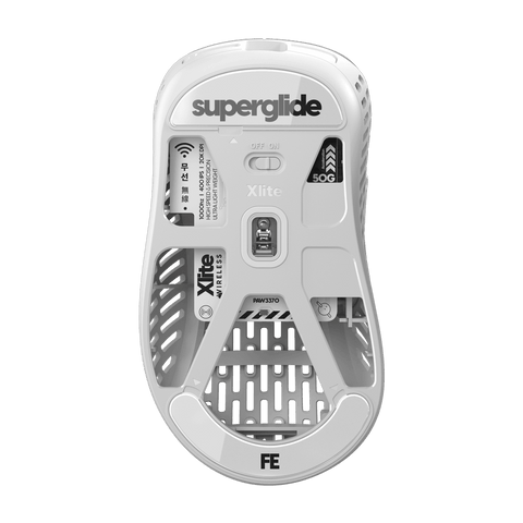 Superglide Glass mouse skates For Xlite V1 Wireless / V2 Medium / V2 Mini