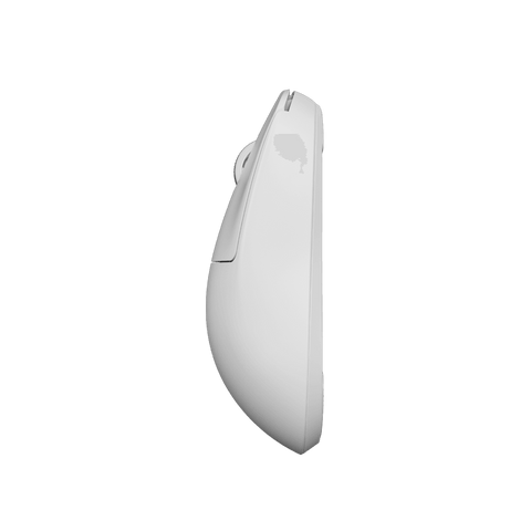 White Pulsar X2 v2 mini Gaming Mouse, lightweight and ergonomically designed with a symmetrical shape, optical switch, PAW3395 sensor, ideal for fingertip and claw grip styles
