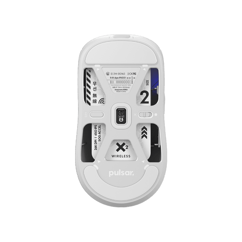 X2 gaming mouse White bottom