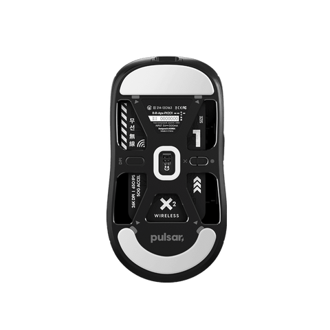 X2 mini gaming mouse Black bottom