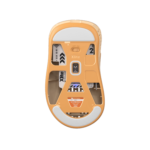 Pulsar Xlite V2 Retro Edition Gaming Mouse Brown bottom