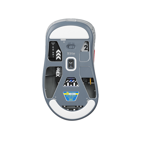 Pulsar Xlite V2 Retro Edition Gaming Mouse Grey bottom