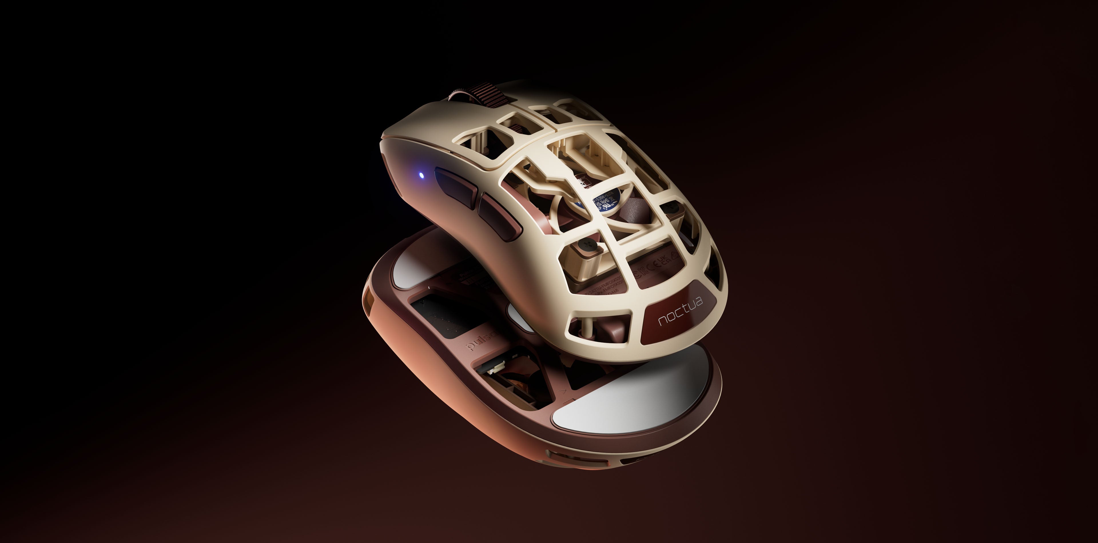 Pulsar x Noctua Feinmann F01 gaming mouse