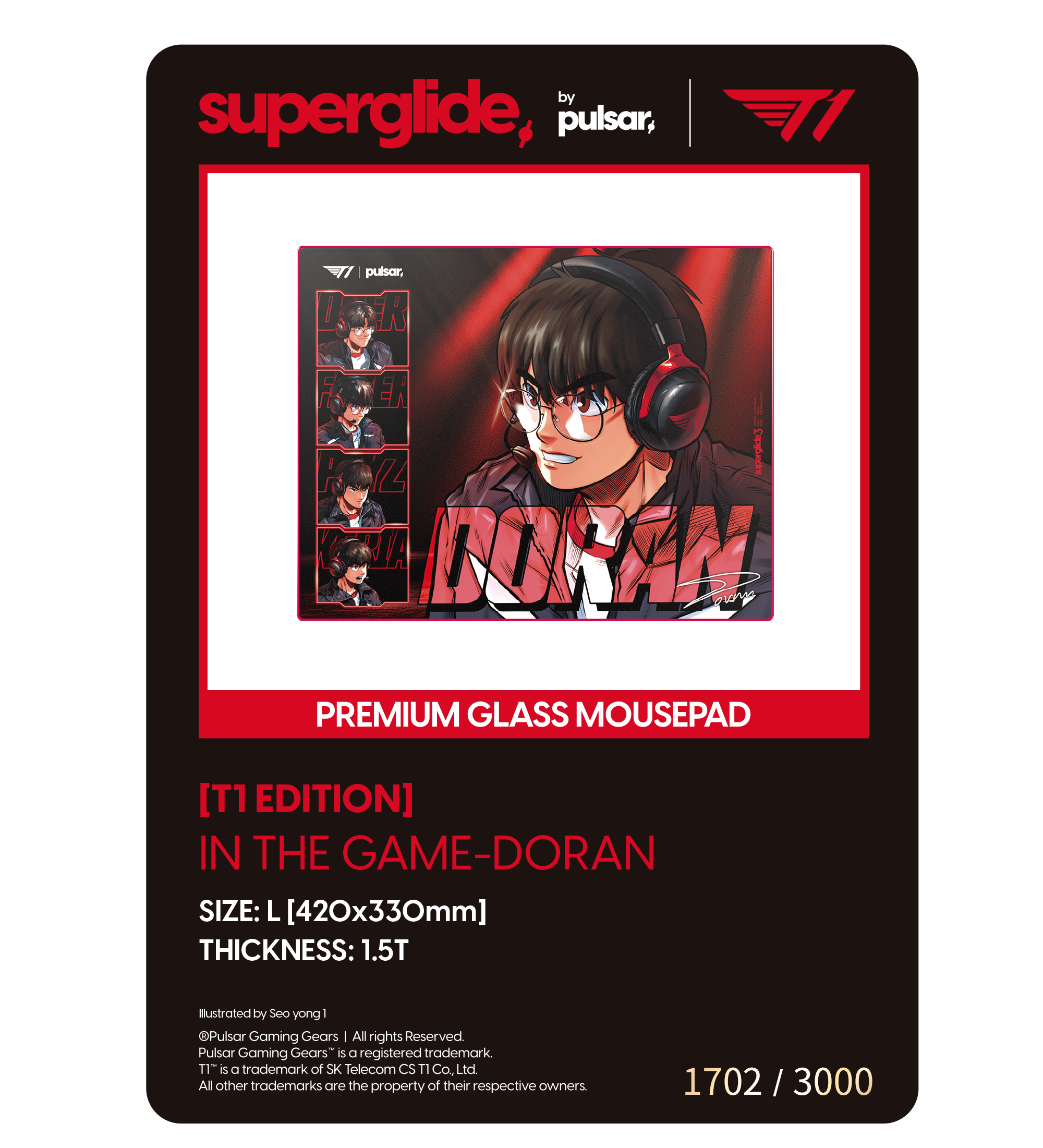 T1 x Pulsar Numbered Photocard