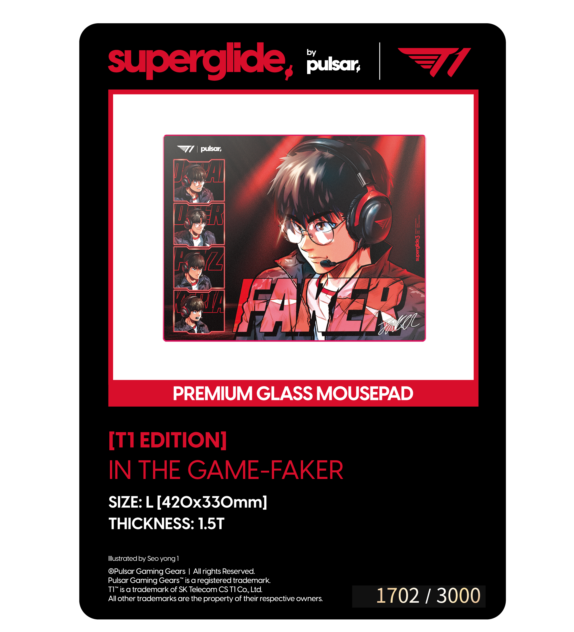 T1 x Pulsar Numbered Photocard