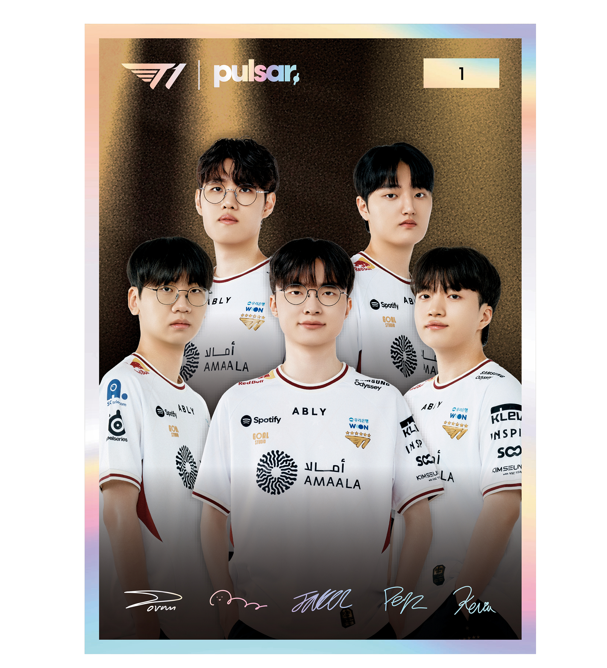 T1 x Pulsar Numbered Photocard