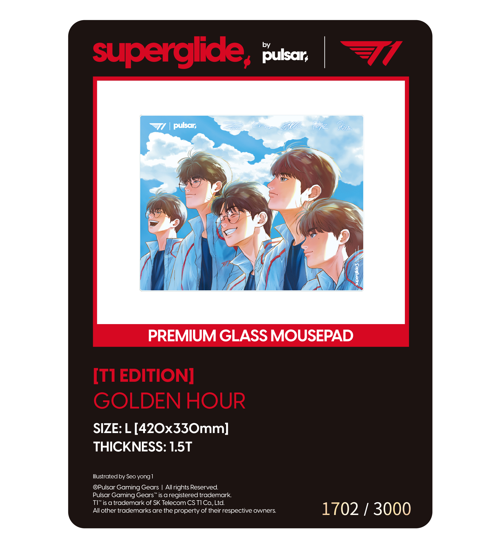 T1 x Pulsar Numbered Photocard