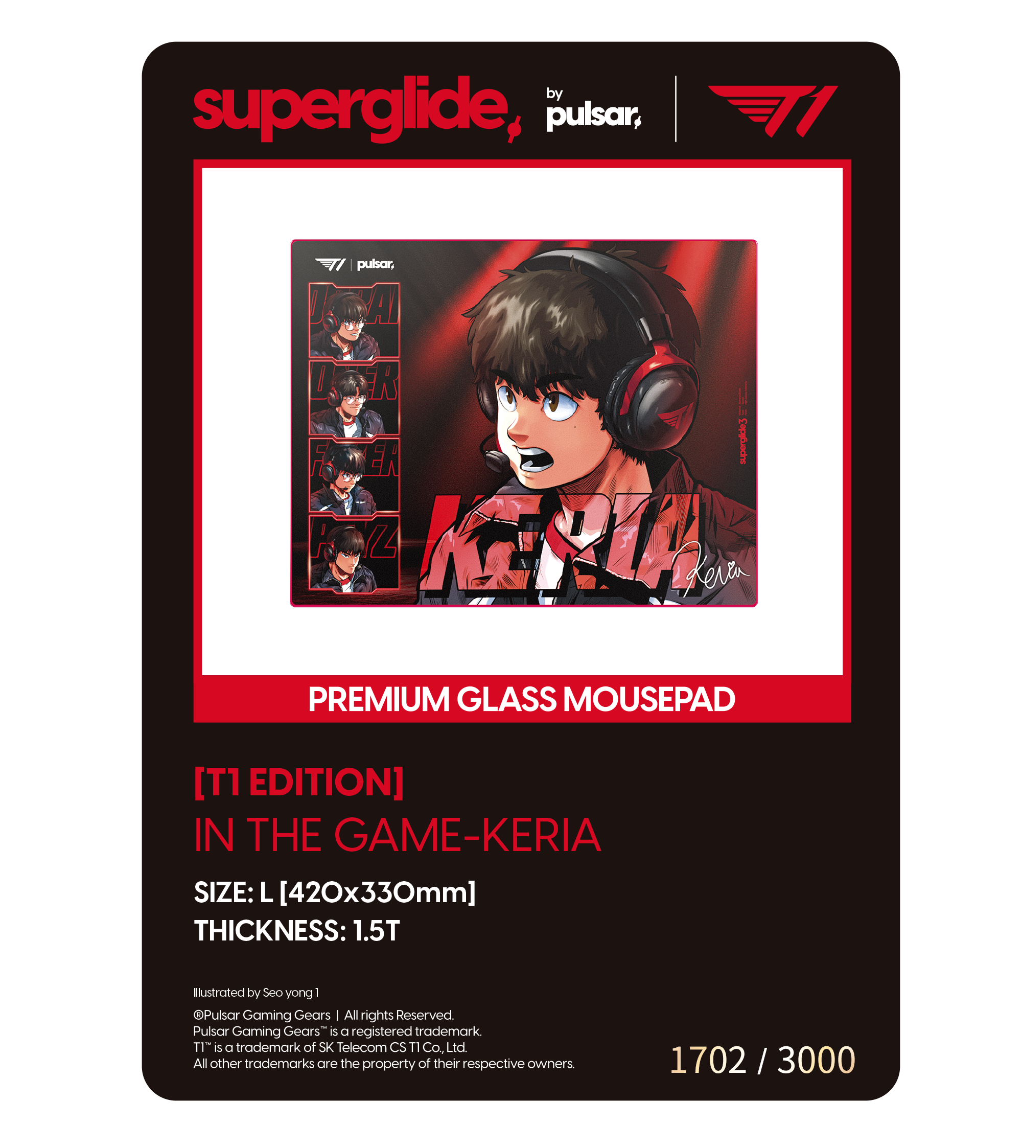 T1 x Pulsar Numbered Photocard