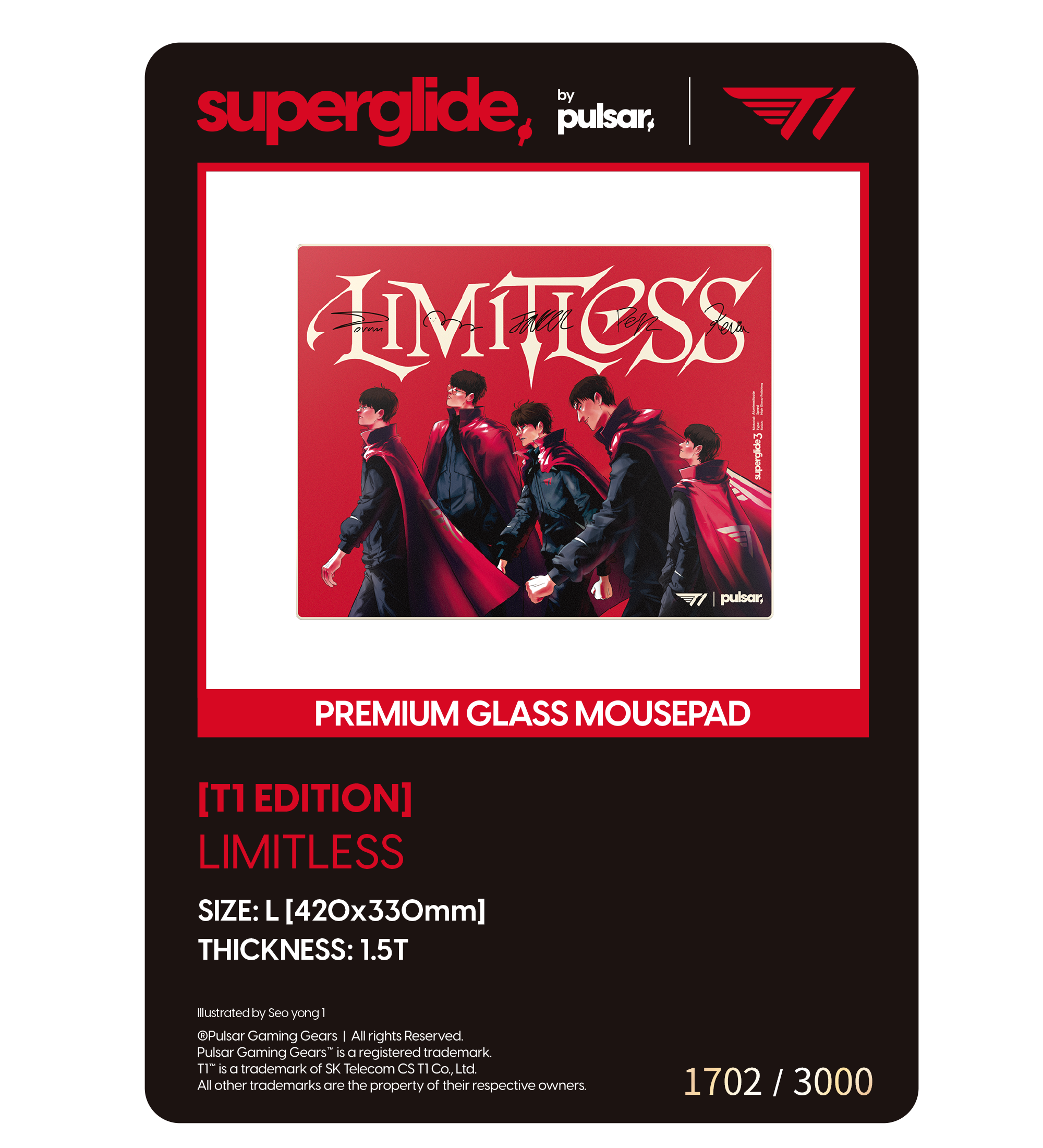 T1 x Pulsar Numbered Photocard