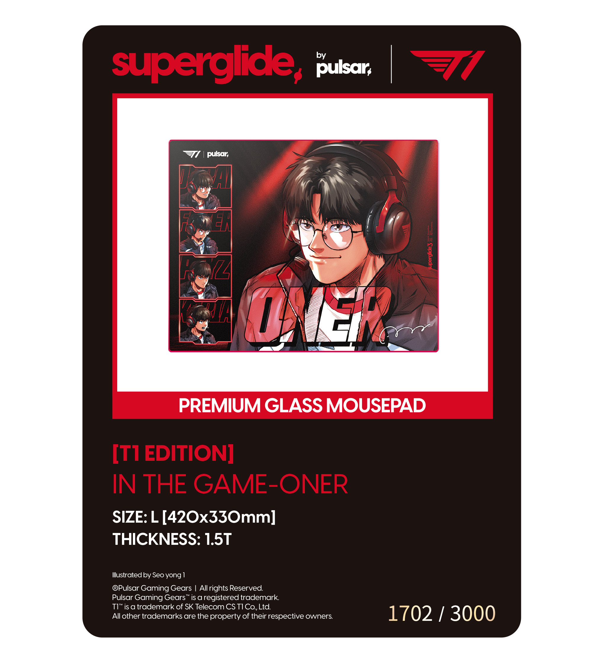 T1 x Pulsar Numbered Photocard