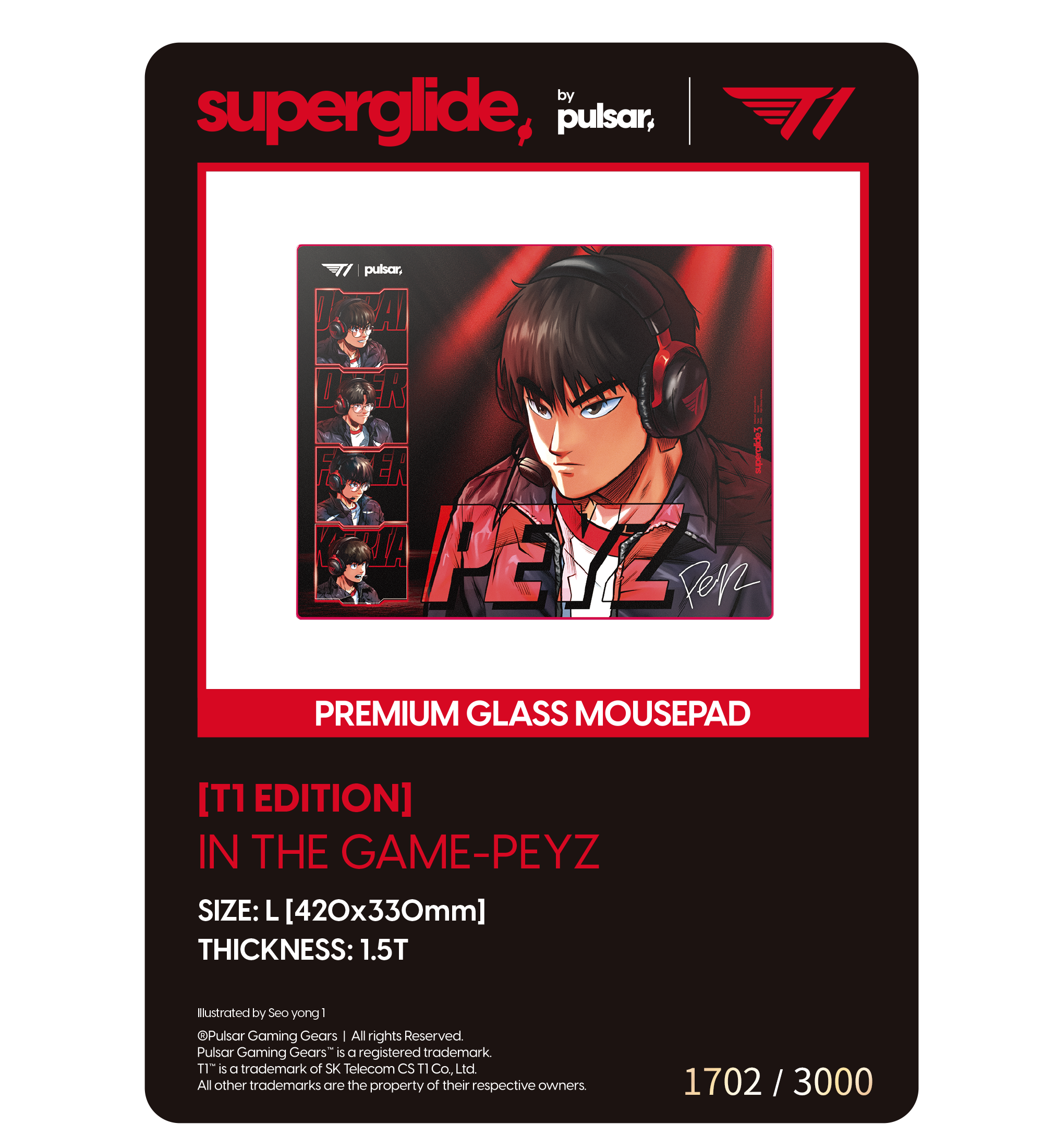 T1 x Pulsar Numbered Photocard