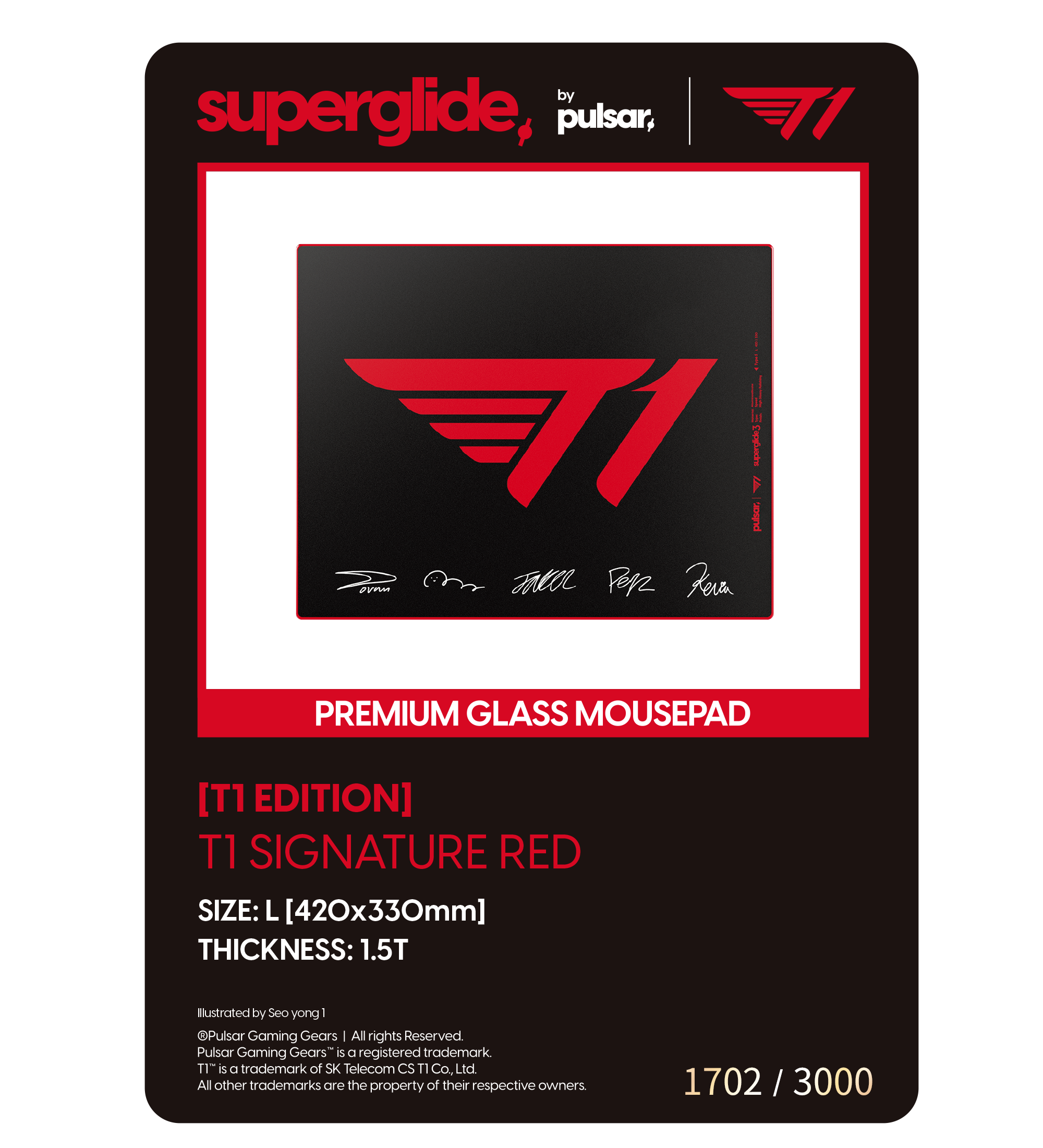 T1 x Pulsar Numbered Photocard