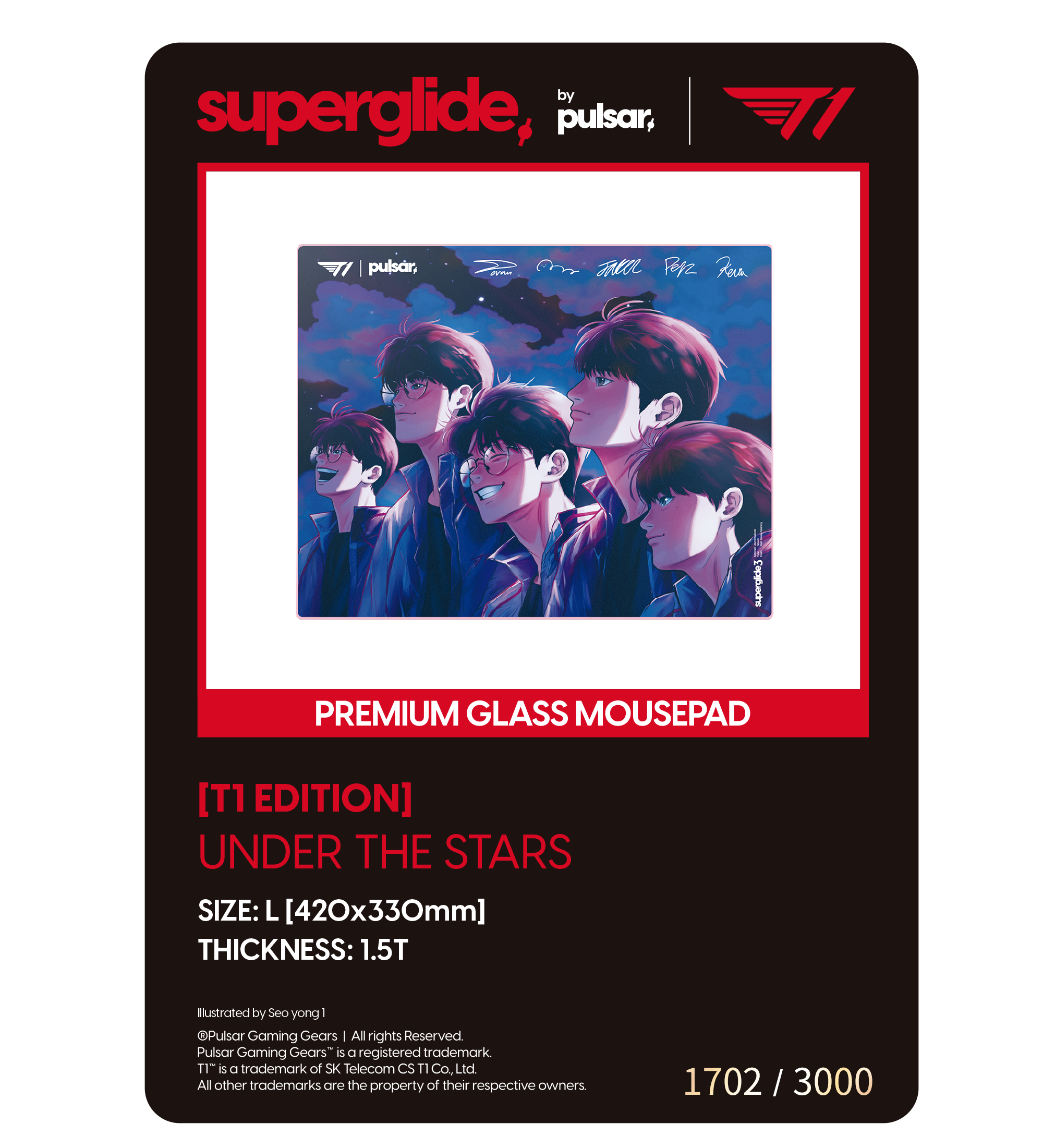 T1 x Pulsar Numbered Photocard