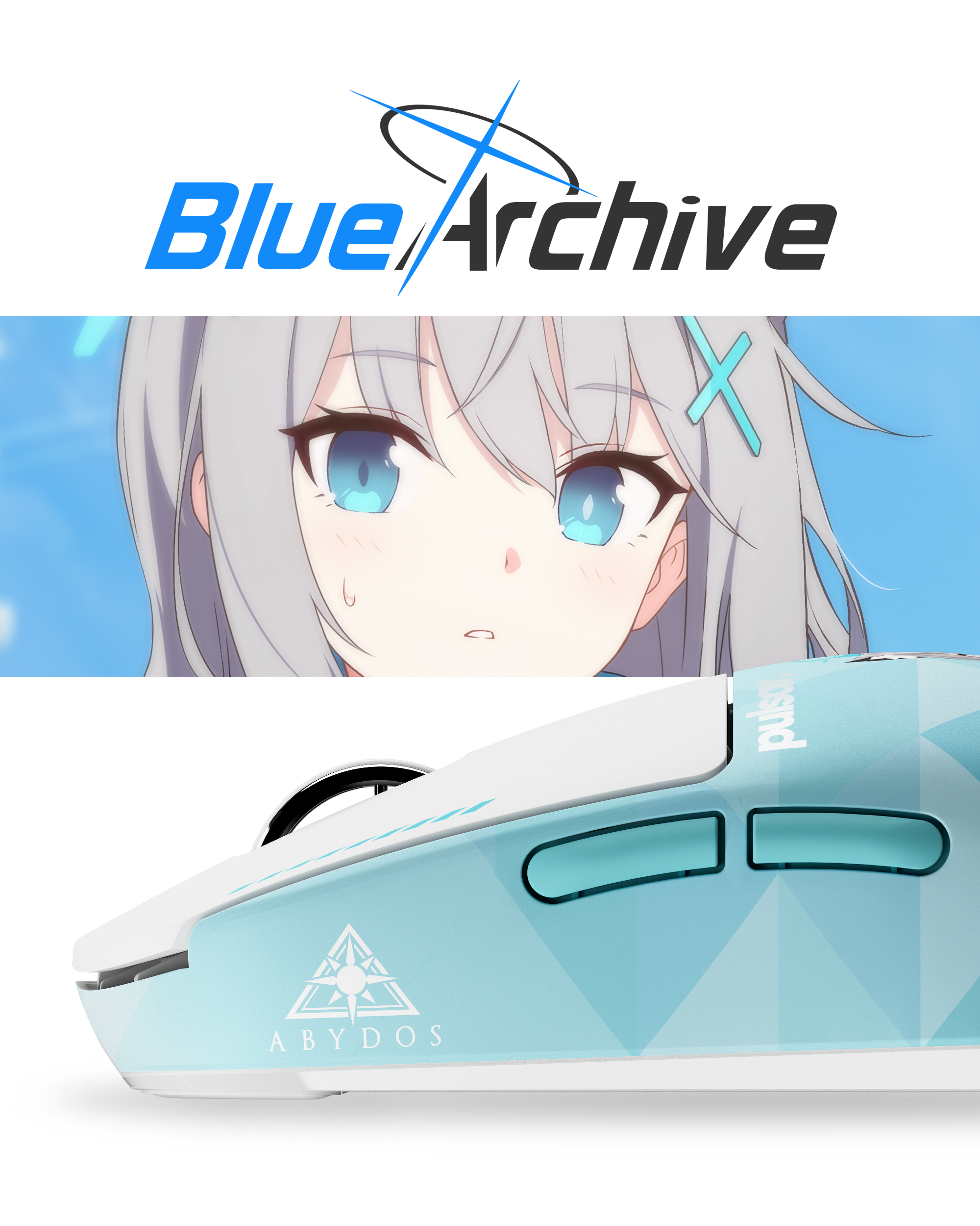 Pulsar X2 CrazyLight side button and shiroko face