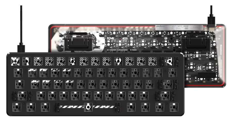 PCMK ANSI 60% gaming keyboard Black