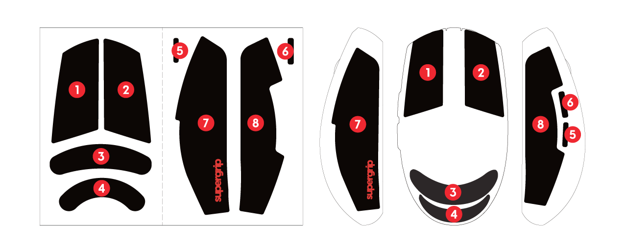 Supergrip Logitech G304 / G305 / G203 / G102