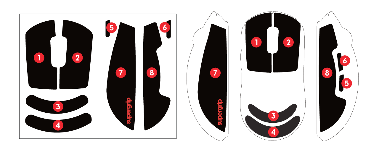 Supergrip Logitech GPRO x Superlight