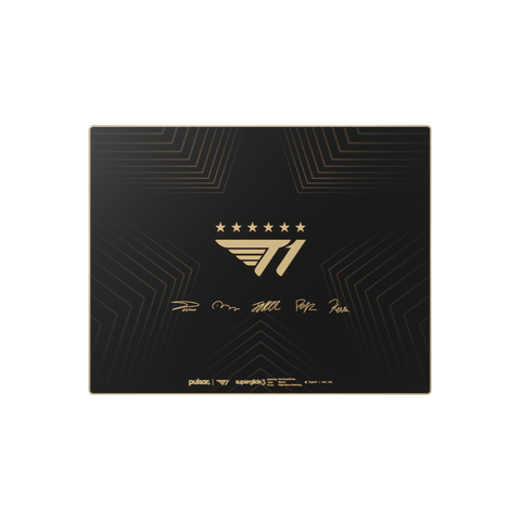 Superglide3 玻璃鼠标垫 T1 联名款 金色登峰